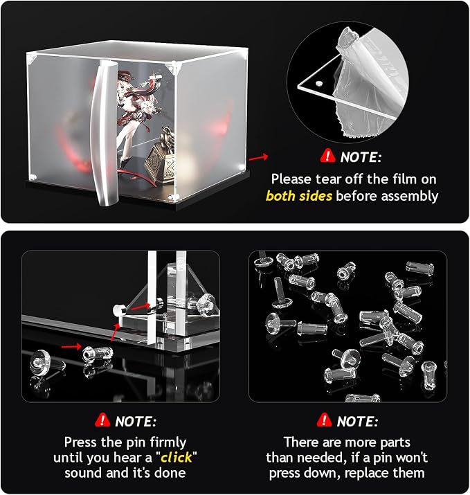 KOLIPI Acrylic Display Case for Collectibles Assemble Clear Acrylic Display Box - Image 6