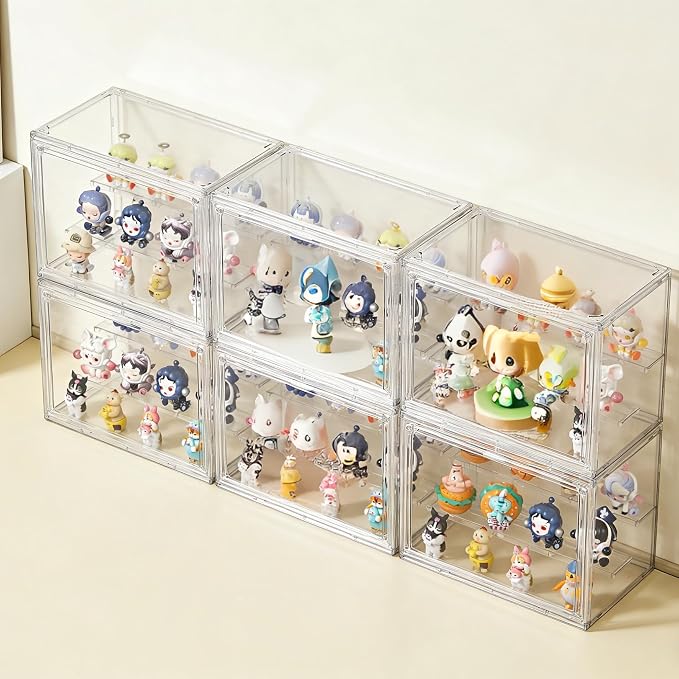 Acrylic Display Case for Collectibles 3 Tier, Small Clear Display Box 2pack | 2 - Image 8