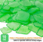 Keedolla Tumbled Sea Glass for Crafts - 10 OZ Green Frosted Seaglass Pieces for - Image 2