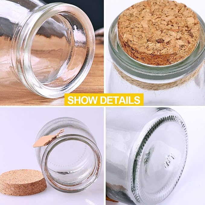 30Pcs Small Glass Jars with Lids，3.4 oz Small Glass Potion Bottles | Small Jars - Image 3