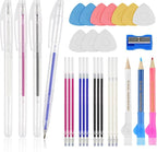 Fabric Markers Kit for Sewing & Quilting-10 Pcs Tailor’s Chalks, Sewing by Okxir