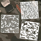 Camo Paint Stencils 12inch Camouflage Stencils Reusable Camo Stencil - Image 8