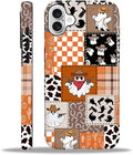 Case for iPhone 16, Scratch Resistant Hybrid Double Layer Hard Shell，Halloween by Toulas