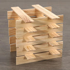 Wood Strips Slats for Wall, Square Wooden Dowels for Crafts 1/8"x 1" x 6" - Image 2