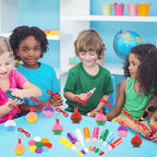 Sliner 180 Pcs Sand Art Kits Includes Shell Bottles, Colored Sand, Mini Funnels - Image 7