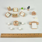 23 Pieces Dollhouse Mini Furniture Decoration Set DIY Accessories Including - Image 7
