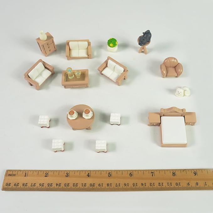 23 Pieces Dollhouse Mini Furniture Decoration Set DIY Accessories Including - Image 7