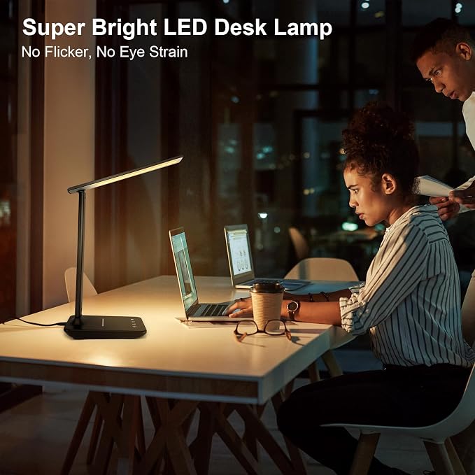shinelife LED Desk Lamp for Office Home, Bright Desk Light - Image 2