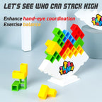 ALKISTA 48 Pcs Tetra Tower Balance Stacking Blocks Game, Board Games - Image 2