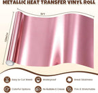 Rose Gold Metallic Foil Iron On Vinyl Roll - Image 5