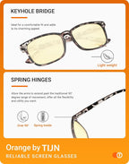 TIJN Gaming Glasses Blue Light Blocking Glasses - Image 5