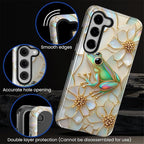 for Samsung Galaxy S23 Plus Case, Stained Glass Frog Flowers Pattern Glossy 2 - Image 5