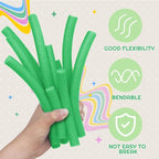 Frienda 5/8 Inch x 40 Ft Dark Green Foam Noodles - Image 4