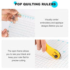 Acrylic Quilting Ruler 11.5" x 10.5" - Image 3