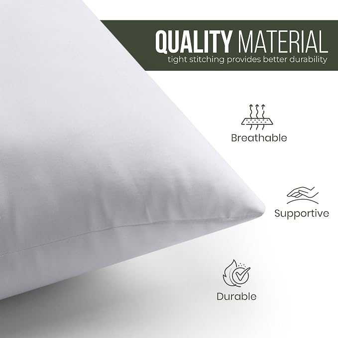 Utopia Bedding Throw Pillows – 18 x 18 Inches Down Alternative Pillows - Image 8