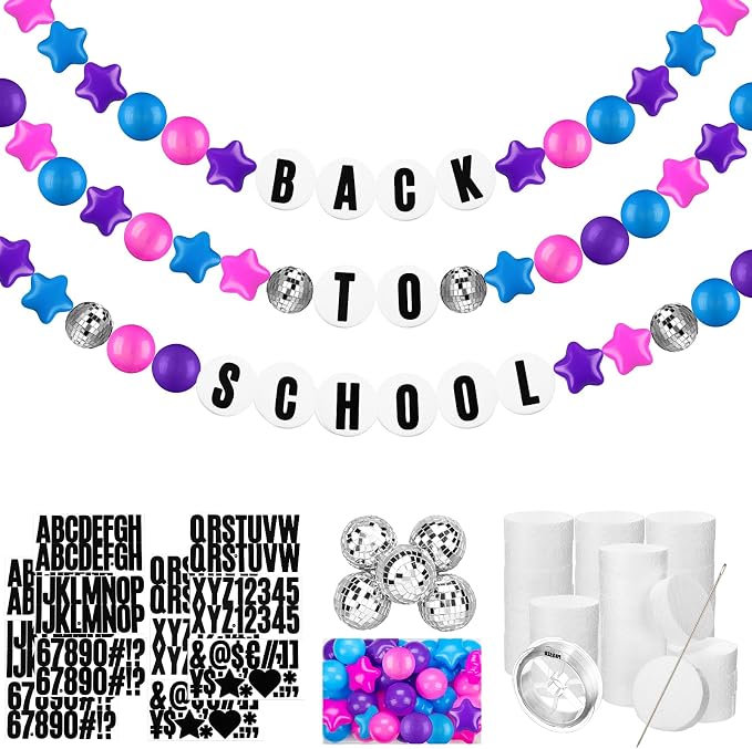 Simgoing Classroom Decor DIY Giant Friendship Bracelet Garland Teacher Table by Simgoing