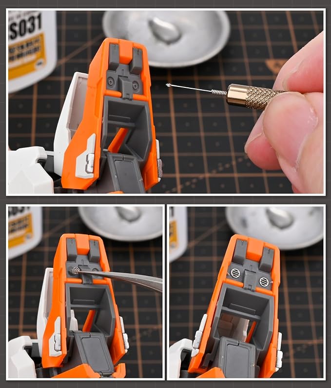 ANSAI 3-Piece 3 Colors Mini Precision Hobby Tool Set, Metal Applicator Needles - Image 5