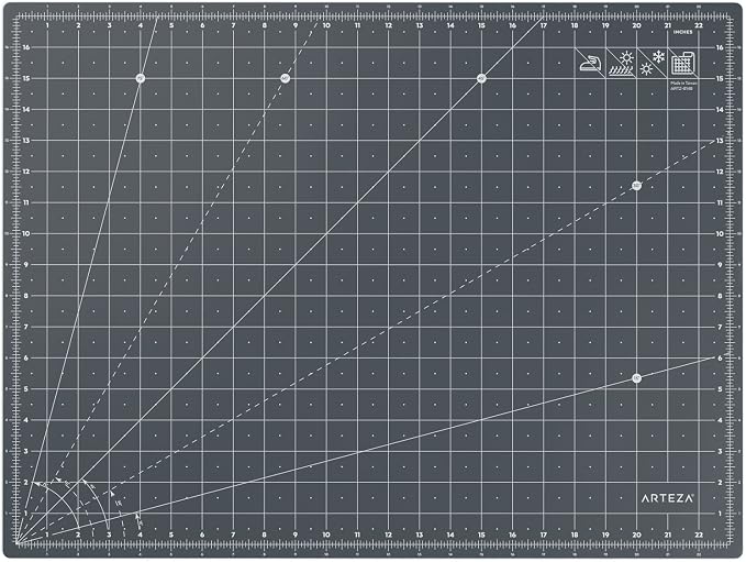 ARTEZA Self Healing Cutting Mat, 18 x 24 Inch Rotary Cutting Mat, Double-Sided by ARTEZA