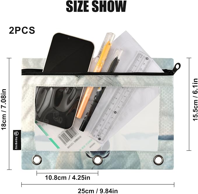 White Horse Looking Pencil Pouch - Image 3