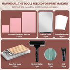 LINSIRON Linocut Kit for Printmaking, Linocut Tools Block Printing Stamp Making - Image 2