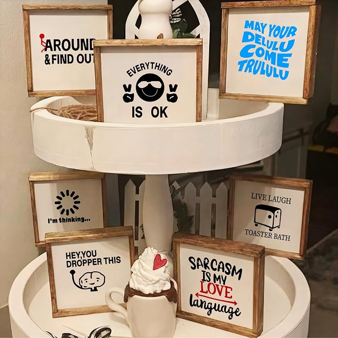 40pcs Stencils for Crafts Reusable, Funny Sarcastic Wood Burning Stencils | 3.5 - Image 4