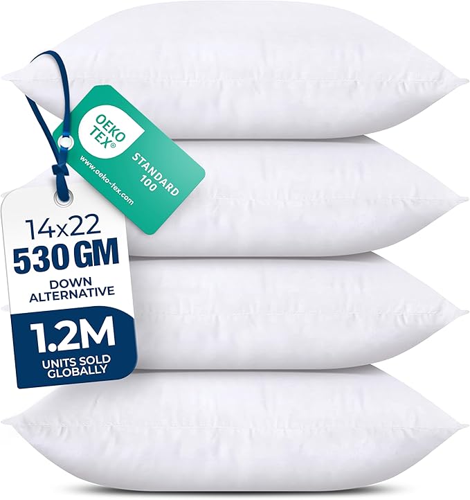 Utopia Bedding Throw Pillows – 14 x 22 Inches Down Alternative Pillows by UTOPIABEDDING
