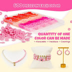 Gionlion 25000 Pcs Clay Beads Bracelet Making Kit Abundant Single Color Heishi - Image 3