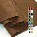 Brown Felt Fabric 36" X 36", 1.6mm Thick Soft and Durable Flexible Craft by FANOMMI
