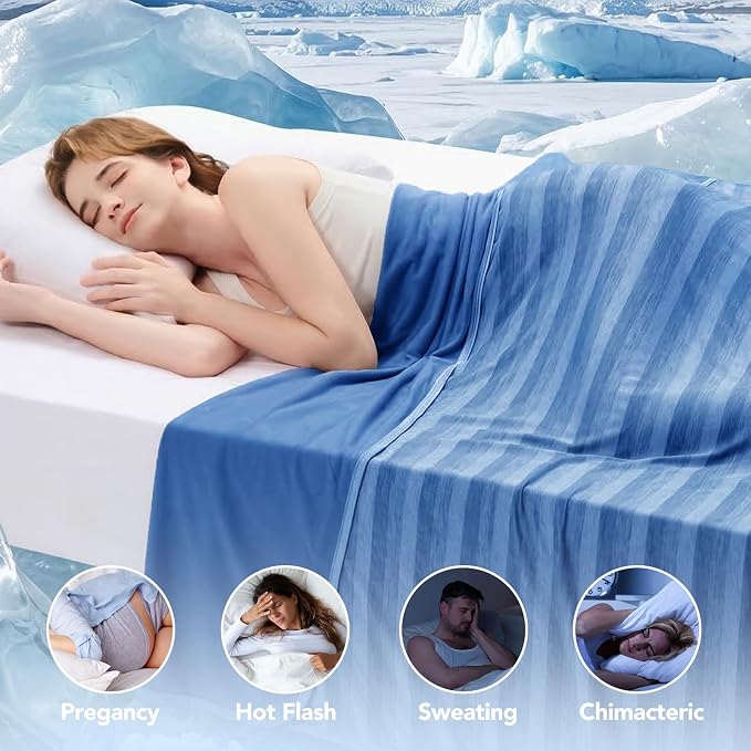 GOHERO Cooling Blanket King Size- 100"x90" Summer Cooling Throw Blanket - Image 4