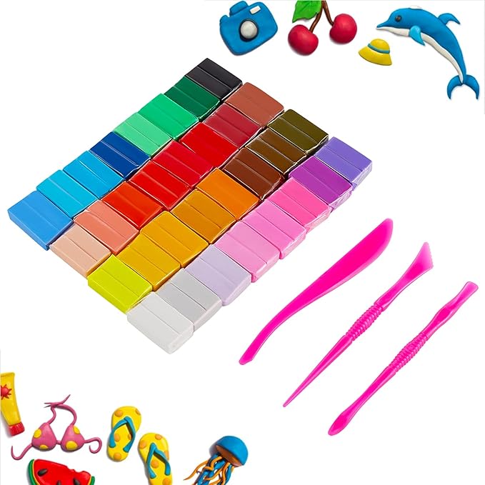 CiaraQ Polymer Clay Kit, Mini Modeling Clay Set | - Image 2