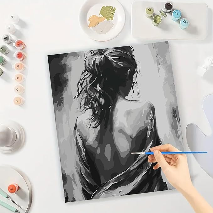 Easy Paint by Numbers Kit for Adults Beginner, People Adult Paint by Number - Image 3