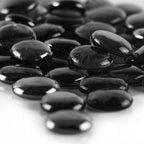 CYS EXCEL X-Large 1.1"-1.35" Black Glass Flat Gemstone Vase Fillers Multiple by CYSEXCEL%C2%AE
