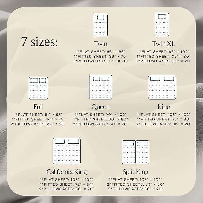 LuxClub 5 PC Split King Sheet Set, Breathable Luxury Bed Sheets, Deep Pockets - Image 4
