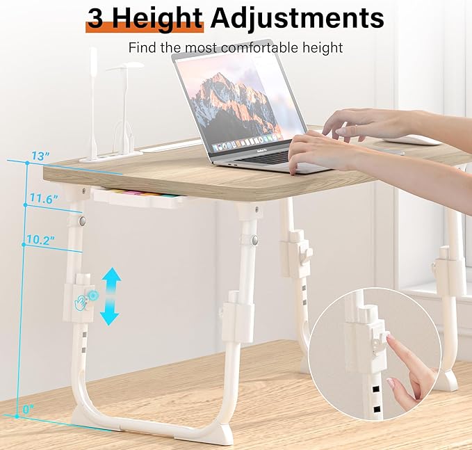 Lap Desk for Bed, Adjustable Laptop Desk - Image 2