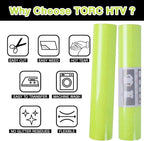TORC Yellow Glitter HTV Heat Transfer Vinyl Large Roll 12 inch x 20 ft Sparkly - Image 4