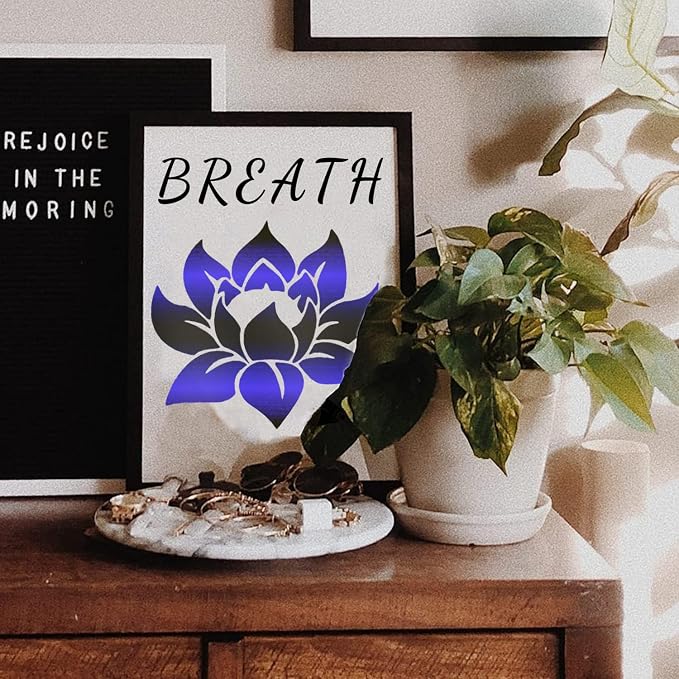 Large 12"x12" Lotus Stencil for Painting on Wood, Furniture - Image 3