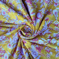 E-Tailor® Indian Ethnic 100% Cotton Voile Running Hand Block Print Natural by E-Tailor