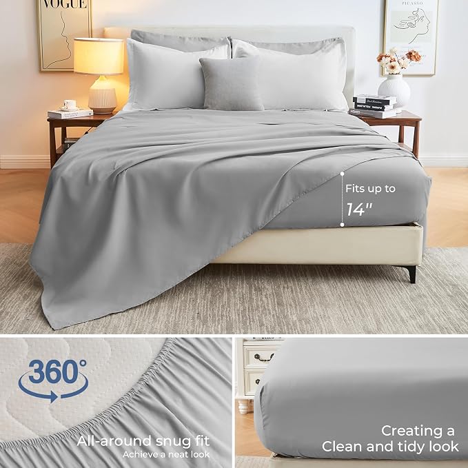 Sasttie Twin XL Comforter Set, 5 Pieces Reversible Twin XL Bed in a Bag - Image 4