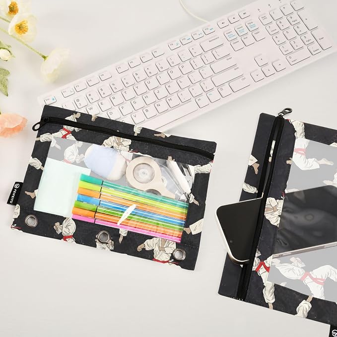 Custom Karate Black Pencil Pouch - Image 5