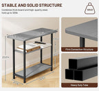 SLEEPING LAMB Side Table for Living Room, 3-Tier End Table for Small Space - Image 6