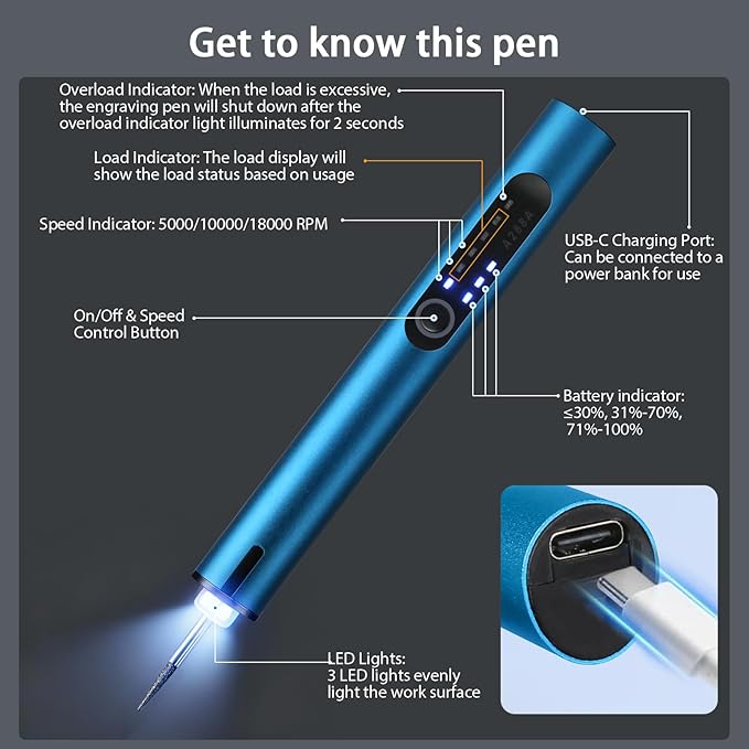 Mini Cordless Electric Engraving Pen - Image 2