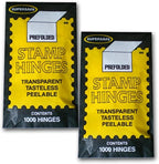 Supersafe Stamp Hinges TWO Packs of 1000 -- Total of 2000 Hinges by SuperSafe