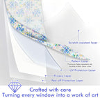 SOMWISE Rainbow Window Privacy Film, Heat Control, UV Blocking, Anti-Glare - Image 2