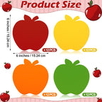 Ireer 48 Pcs Large Foam Apple Cutouts 6 Inch Colorful Apple Shapes Bulletin - Image 2