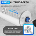 PVC Pipe Internal Cutter Set – 360° Rotating Cutter, adjustable depth gauge - Image 4