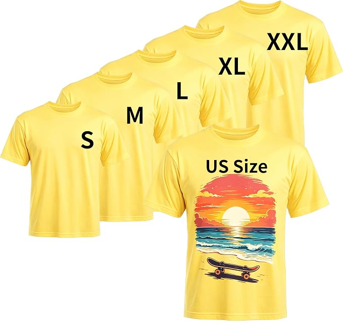 Joyclub 5 PCS Unisex Sublimation Blanks Bulk Polyester T Shirts by Joyclub