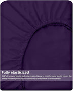 HBHLFZ Queen Fitted Sheet Only, Soft Breathable Bottom Sheet - Image 5