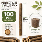 QTLCOHD 100Pcs 6 Inch Wood Sticks - Image 2