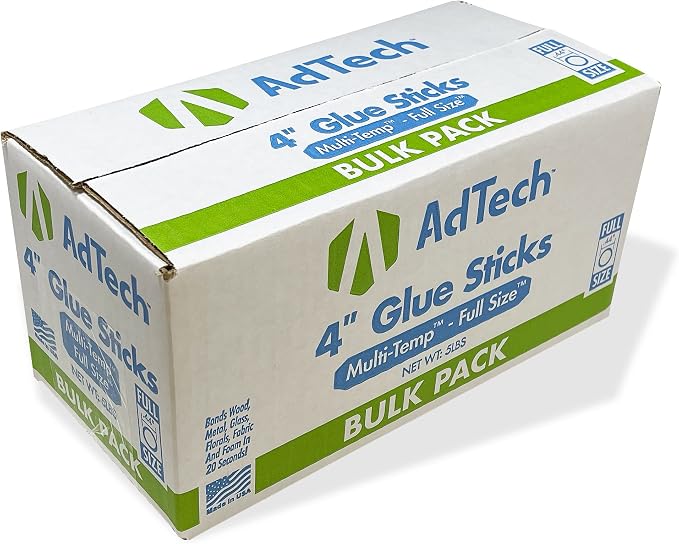 AdTech Full Size Hot Glue Sticks, 200-Count | Multi-Temp - Image 2