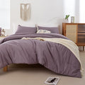 ROSGONIA King Size Comforter Set Dusty Purple by ROSGONIA